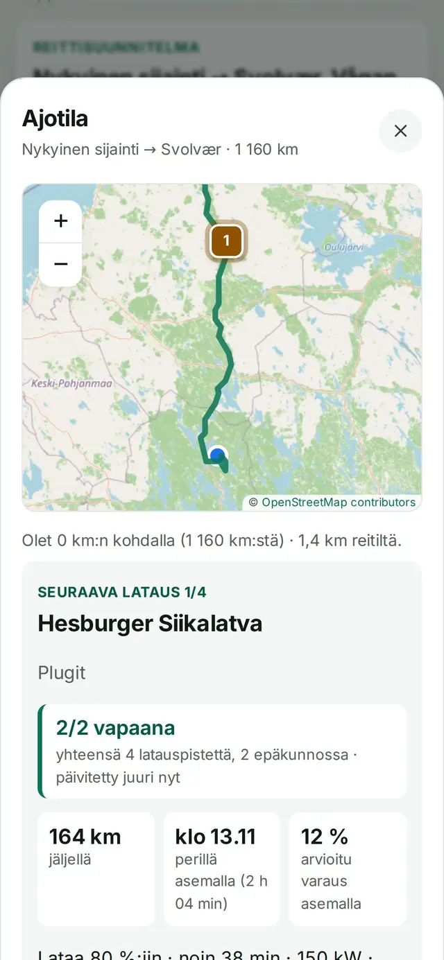 Uusi suunnitelma nykyisestä sijainnista: seuraava lataus 1/4 Hesburger Siikalatva